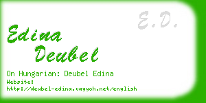 edina deubel business card